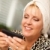 Attractive Woman Texting With Her Cell Phone stock photo © feverpitch