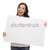 Beautiful Mixed Race Female Holding Blank Sign on White
 stock photo © feverpitch