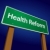 Health Reform Green Road Sign Vector Illustration stock photo © feverpitch