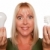 mulher · energia · regular · lâmpadas · isolado - foto stock © feverpitch
