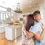 Young Military Couple Inside Custom Kitchen and Design Drawing C stock photo © feverpitch