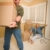 Stressed Man Moving Boxes for Demanding Wife stock photo © feverpitch