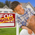 Mixed Race Father and Son In Front of Real Estate Sign and House stock photo © feverpitch