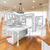 Hands Framing Custom Kitchen Design Drawing and Square Photo Com stock photo © feverpitch