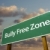Bully Free Zone Green Road Sign and Clouds stock photo © feverpitch