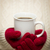 Woman in Sweater with Red Mittens Holding Cup of Coffee stock photo © feverpitch