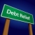 Schulden · Erleichterung · grünen · Schild · abstrakten · Kunst - stock foto © feverpitch