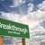 Breakthrough Green Road Sign stock photo © feverpitch