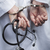 weiblichen · Arzt · Krankenschwester · Handschellen · halten · Stethoskop - stock foto © feverpitch