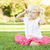 little · girl · jogar · vestir · para · cima · rosa · óculos - foto stock © feverpitch