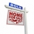 Blue and Red Sold Home for Sale Real Estate Sign on White stock photo © feverpitch