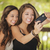 Attractive Mixed Race Girlfriends Taking Self Portrait with Came stock photo © feverpitch
