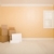Moving Boxes and Blank Signs on Floor in Empty Room  stock photo © feverpitch