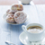 Coffee cup milk sweet dessert donuts icing sugar stock photo © fotoaloja