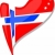 norway in heart. Icon of norway national flag. vector stock photo © fotoscool
