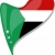 sudan in heart. Icon of sudan national flag. vector stock photo © fotoscool