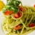 Pasta with arugula pesto and cherry tomatoes stock photo © Francesco83