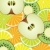 vector slices of citrus, kiwi and apple stock photo © freesoulproduction