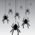 vecteur · suspendu · araignées · résumé · fond · nuit - photo stock © freesoulproduction