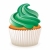 vector cupcake with green cream stock photo © freesoulproduction