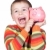 Adorable child with his piggy-bank stock photo © Gelpi
