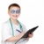 Funny child with doctor uniform stock photo © Gelpi