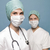dos · femenino · quirúrgico · máscaras · estetoscopio - foto stock © gemenacom