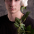 young fascinating man with a white rose stock photo © Giulio_Fornasar