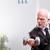 weightlifting business man in action stock photo © Giulio_Fornasar