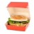 hamburger · roşu · cutie · izolat · alb - imagine de stoc © Givaga