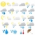 pogoda · ikona · odizolowany · biały · niebo · wody - zdjęcia stock © gladcov