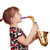 красивой · девочку · играть · музыку · саксофон · счастливым - Сток-фото © goce
