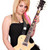 beautiful teenage girl with electric guitar stock photo © goce