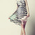 Funky · femeie · elegant · lumina · rochie - imagine de stoc © gromovataya