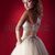 divat · modell · szőke · nő · fehér · esküvői · ruha · piros - stock fotó © gromovataya