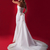 Blond hair girl fiancee in long wedding dress studio shot stock photo © gromovataya