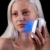 Young woman getting photo-therapy treatment with blue light  stock photo © gsermek