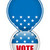 Statele · Unite · alegere · vot · buton · vector · albastru - imagine de stoc © gubh83