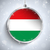 wesoły · christmas · srebrny · piłka · banderą · Węgry - zdjęcia stock © gubh83