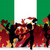 Nigeria · sportu · fan · tłum · banderą · wektora - zdjęcia stock © gubh83