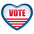 Estados · Unidos · eleição · votar · coração · botão · vetor - foto stock © gubh83