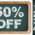 Sale Percentages on Blackboard with Chalk. Other percentages in  stock photo © gubh83