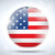 Egyesült · Államok · zászló · fényes · gomb · vektor · üveg - stock fotó © gubh83