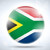 Dél-Afrika · zászló · fényes · gomb · vektor · üveg - stock fotó © gubh83
