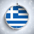 heiter · Weihnachten · Silber · Ball · Flagge · Griechenland - stock foto © gubh83
