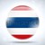 Thaiföld · zászló · fényes · gomb · vektor · üveg - stock fotó © gubh83