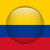 Kolombiya · bayrak · parlak · düğme · vektör · cam - stok fotoğraf © gubh83