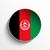 Afeganistão · bandeira · papel · círculo · sombra · botão - foto stock © gubh83