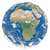 Model of Earth facing Africa stock photo © Harlekino