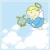赤ちゃん · ケルビム · ハープ · 天国 · 空 - ストックフォト © hayaship
